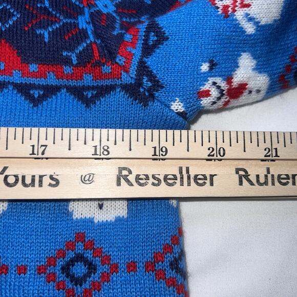 You Look Ugly Today Christmas Sweater Adult Size S Red Blue Fair Isle Holiday - Picture 7 of 11